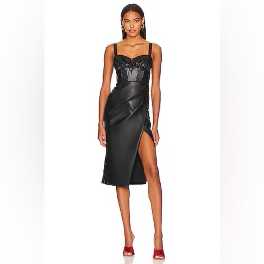 Remi x Revolve Gwen Faux Leather Dress